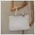 Borsa a mano FENDI in pelle bianca e argento Auth hk2612 Bianco - vista 22
