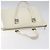 Borsa a mano FENDI in pelle bianca e argento Auth hk2612 Bianco - vista 6