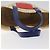 LOEWE Borsa Anagramma Cesta Borsa a Mano Rafia Pelle Beige Rosso Argento Auth am8437 - vista 7