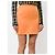 Falda mini de lana naranja Gianni Versace - vista 3