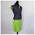 Conjunto de colete e saia de seda Gianni Versace Couture Azul Verde - vista 12