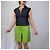 Conjunto de colete e saia de seda Gianni Versace Couture Azul Verde - vista 4