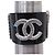 BRACCIALE CHANEL MANCHETTE LOGO CC CRISTALLI 16 CM 2011 BRACCIALE NERO IN RESINA - vista 10