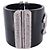 BRACCIALE CHANEL MANCHETTE LOGO CC CRISTALLI 16 CM 2011 BRACCIALE NERO IN RESINA - vista 4