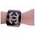 BRACCIALE CHANEL MANCHETTE LOGO CC CRISTALLI 16 CM 2011 BRACCIALE NERO IN RESINA - vista 6