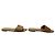 LOUIS VUITTON FLACHE MULES LOCK IT 37 CAMEL GRAINLEDER-SANDALEN Kamel - Ansicht 3