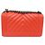 BORSA CHANEL BOY MEDIA IN PELLE CHEVRON CORALLO CON TRACOLLA Rosa - vista 2