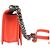 BORSA CHANEL BOY MEDIA IN PELLE CHEVRON CORALLO CON TRACOLLA Rosa - vista 4