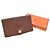 Cartera larga bi-fold Dogon Duo MM de Hermès Castaño