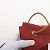 Borsa a spalla in pelle e tela Aline MM di Hermès Bordò - vista 9