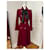 Abrigo Givenchy de terciopelo rojo Roja  - vista 2