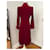 Abrigo Givenchy de terciopelo rojo Roja  - vista 4