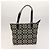Borsa Coach Signature in tela di nylon 2 pezzi nera e grigia Auth bs25898 Marrone Nero - vista 3