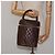 CHANEL Matelassé COCO Marchio Vanity Pouch Pelle di Agnello Marrone Scuro CC Auth 123070 - view 21