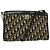 Borsa a Spalla Christian Dior Blu Navy Oro Auth BD1963 D'oro