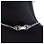 Givenchy Silber Plattierter G Logo Strass Anhänger Halskette - Ansicht 3