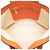 LOEWE Tote de Cuero Anagrama Naranja Este-Oeste - vista 4
