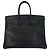 Borsa Hermès Birkin 35 nera con hardware dorato Nero - vista 2