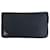 Prada Saffiano Triangle Logo Plate Long Wallet Black Leather  ref.2253524