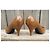 Autre Marque Régina Pumps aus Leder hellbraun 8 cm Absatz - Ansicht 4