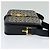 Céline Borsa a spalla CELINE C Sulky in tela blu navy e oro Auth ep8935 D'oro - vista 5