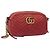 GUCCI GG Marmont Borsa a Spalla in Pelle Rossa Dorata 447632 Auth ep9033