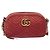GUCCI GG Marmont Borsa a Spalla in Pelle Rossa Dorata 447632 Auth ep9033 - vista 2