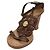 LOUIS VUITTON Décolleté in Pelle Marrone LV Auth bs25696 - vista 2