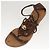 LOUIS VUITTON Décolleté in Pelle Marrone LV Auth bs25696 - vista 24