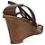 LOUIS VUITTON Décolleté in Pelle Marrone LV Auth bs25696 - vista 3