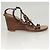 LOUIS VUITTON Décolleté in Pelle Marrone LV Auth bs25696 - vista 4
