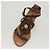 LOUIS VUITTON Décolleté in Pelle Marrone LV Auth bs25696 - vista 6
