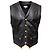 Gianni Versace Lederweste Schwarz