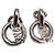 Pendientes refinados DOLCE & GABBANA mod. DJ0770 de acero plateado con trabajo de malla marina Plata