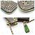 Monedero perforado Monogram Louis Vuitton Castaño Verde Verde claro - vista 5