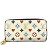 Cartera Zippy Monograma Multicolor Louis Vuitton Blanco