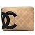 Pochette Chanel Cambon in pelle di agnello beige
