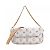 Borsa a Spalla Louis Vuitton Tweed Monogram Multicolor Wallet on Chain Ivy M83499 Bianco Multicolore