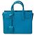 Saint Laurent Sac de Jour Nano Blu in Pelle Turchese