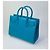 Saint Laurent Sac de Jour Nano Blu in Pelle Turchese - vista 3