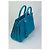 Saint Laurent Sac de Jour Nano Blu in Pelle Turchese - vista 4