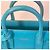 Saint Laurent Sac de Jour Nano Blu in Pelle Turchese - vista 6