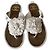 Chanel Ledersandalen Weiß Größe 38