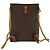 Céline CELINE Macadam Canvas Backpack PVC Leather Brown Gold Auth 124859 Golden - view 2