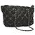 CHANEL Catena Parigi Bizantino Borsa a Spalla Nylon Nero Argento CC Auth BD2076