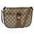 GUCCI GG Supreme Web Sherry Line Borsa a Spalla PVC Beige 56 02 032 Auth BD2176 D'oro