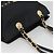 Borsa tote Gianni Versace in nylon nero e oro Auth bs25747 D'oro - vista 6