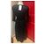 Vestido largo de algodón negro Agnès b. - vista 6