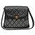 Coco Handle Pochette Chanel Flap en cuir noir