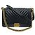 Boy Chanel Borsa I Go Chevron Pelle Nera Nero